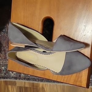 Suede flats -- Isaac Mizrahi